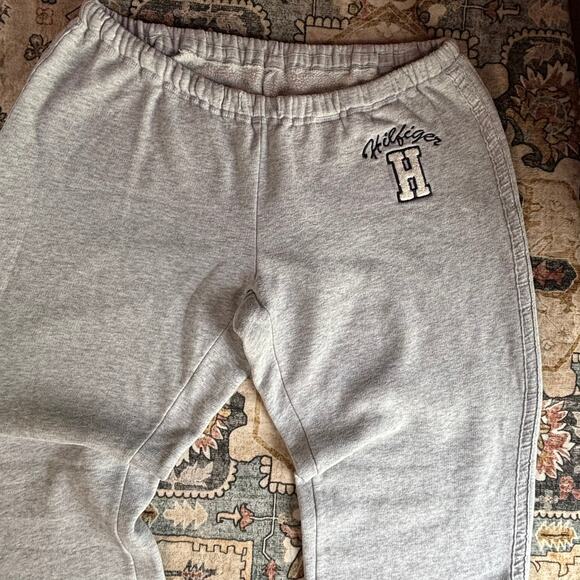 Vintage Y2k Tommy Girl Flare Sweatpants Baggy Gray Comfy Bottoms Size Large - Picture 5 of 9
